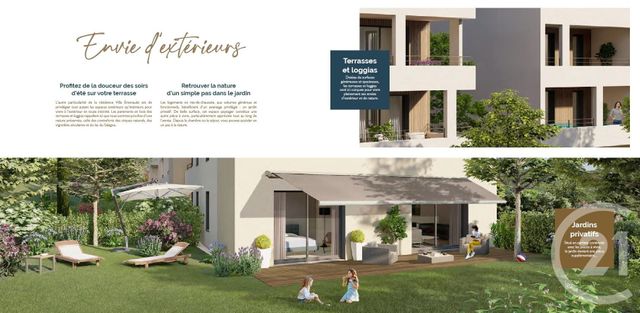 Appartement T3 à vendre - 3 pièces - 70.1 m2 - CLERMONT L HERAULT - 34 - LANGUEDOC-ROUSSILLON - Century 21 Terrasses Et Vallées